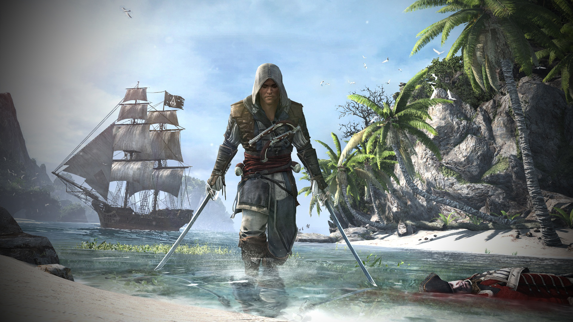 black flag wallpaper,action adventure game,adventure game,pc game,cg artwork,fictional character