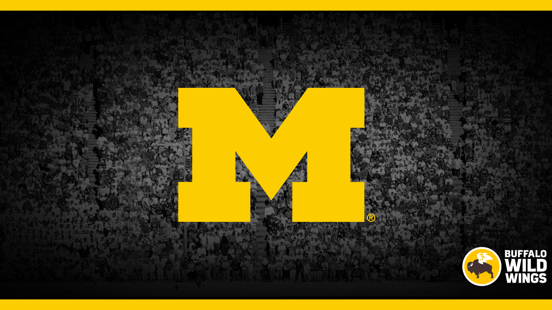 university of michigan wallpaper,yellow,text,font,logo,graphic design