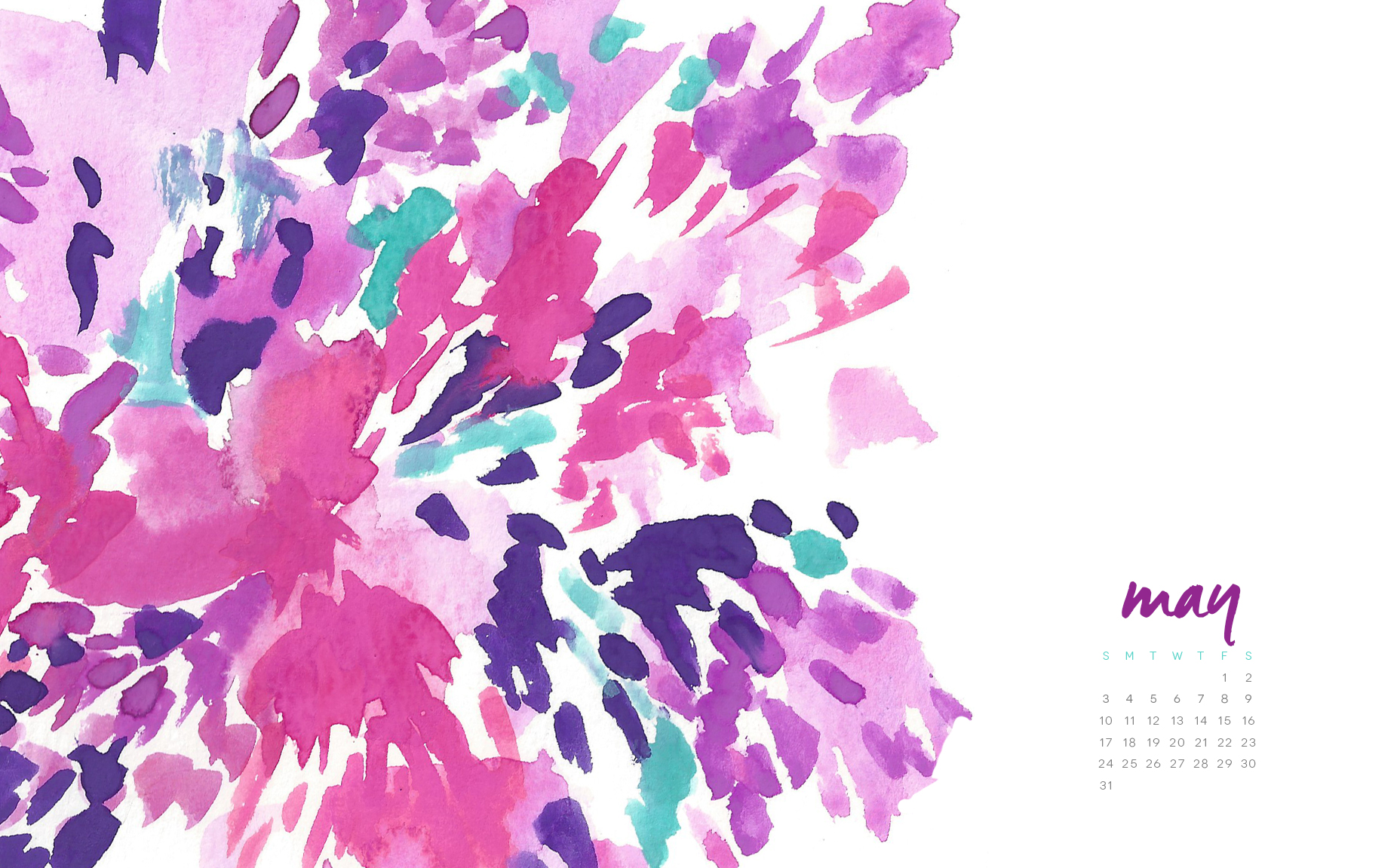 5月のデスクトップの壁紙,ピンク,紫の,バイオレット,グラフィックデザイン,水彩絵の具