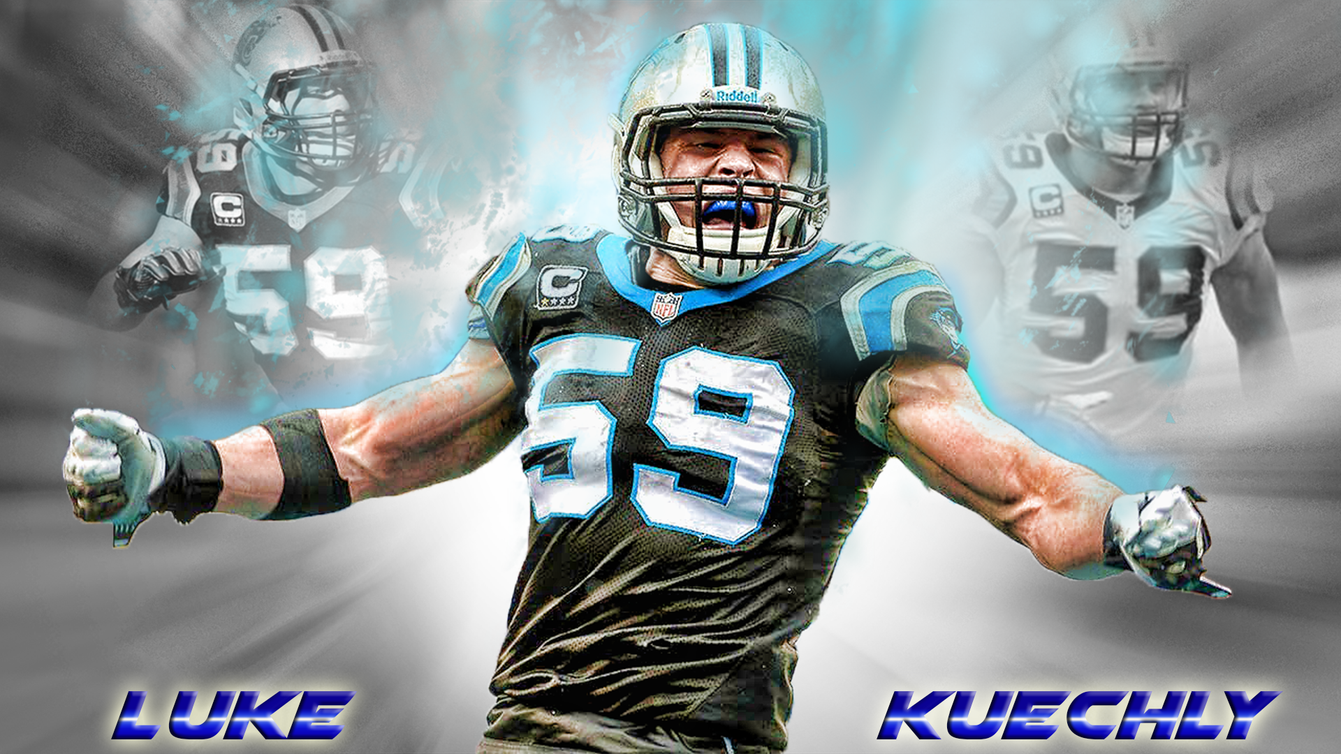 fondo de pantalla de luke kuechly,yelmo,engranaje de los deportes,fútbol americano,fútbol de gridiron,equipo de protección personal