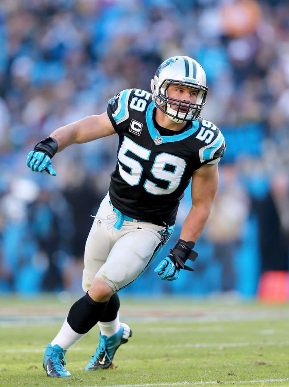 luke kuechly wallpaper,player,sports,sports gear,helmet,tournament