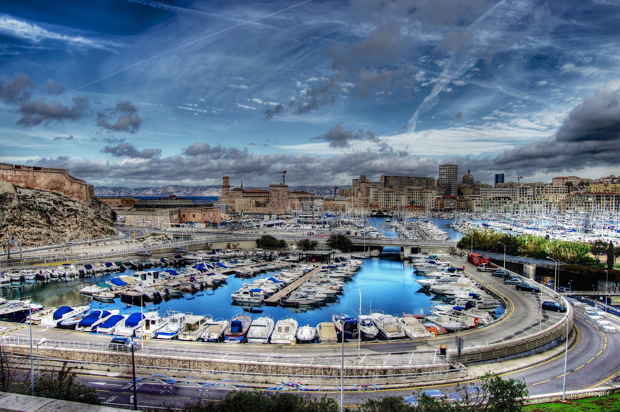 マルセイユの壁紙,空,市,雲,観光,風景