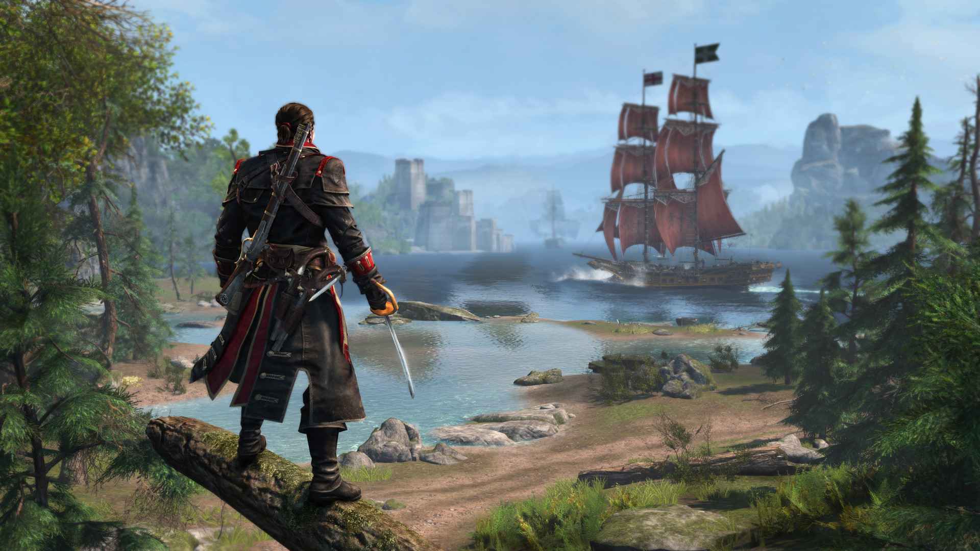 ac rogue wallpaper,action adventure game,painting,strategy video game,pc game,conquistador