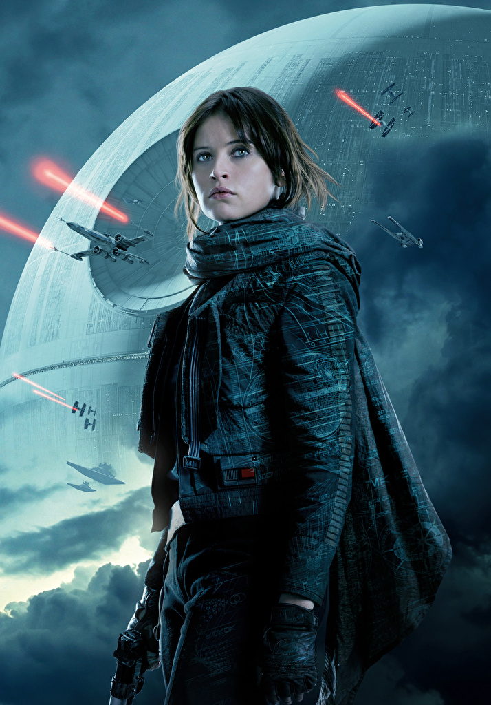 jyn erso wallpaper,cg artwork,black hair,illustration,space,fictional character