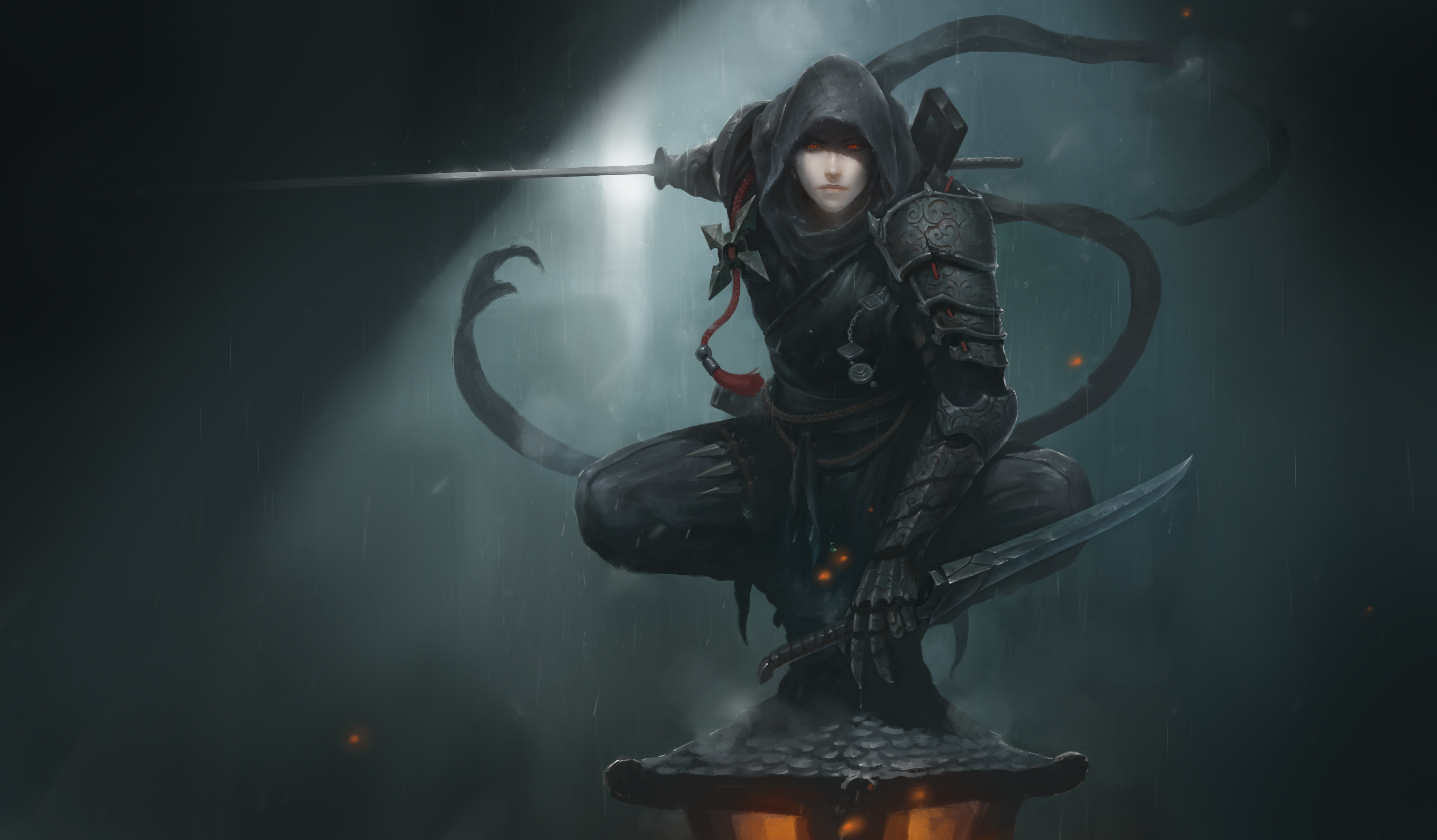 rogue wallpaper,darkness,cg artwork,demon,illustration,fictional character