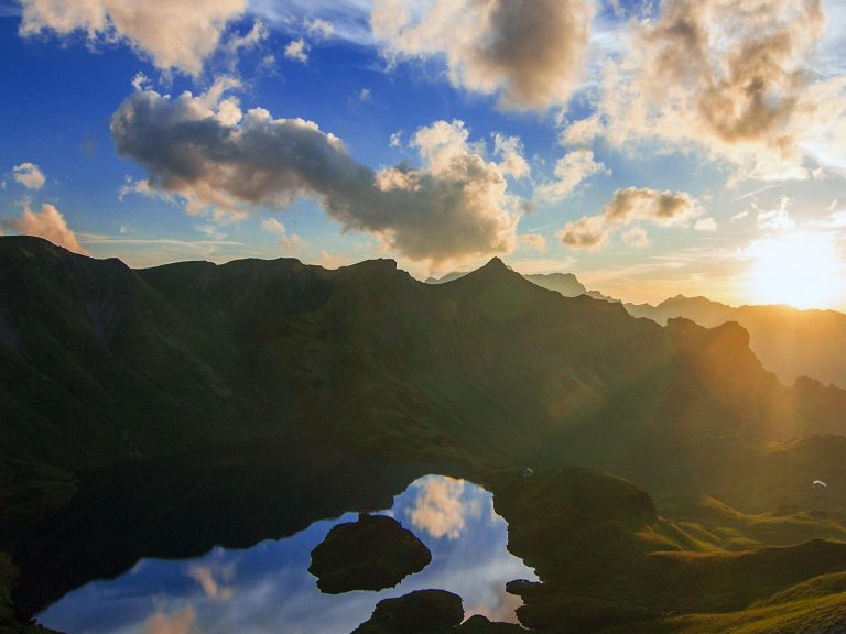 2732x2048 배경 화면,하늘,산,자연,구름,산맥