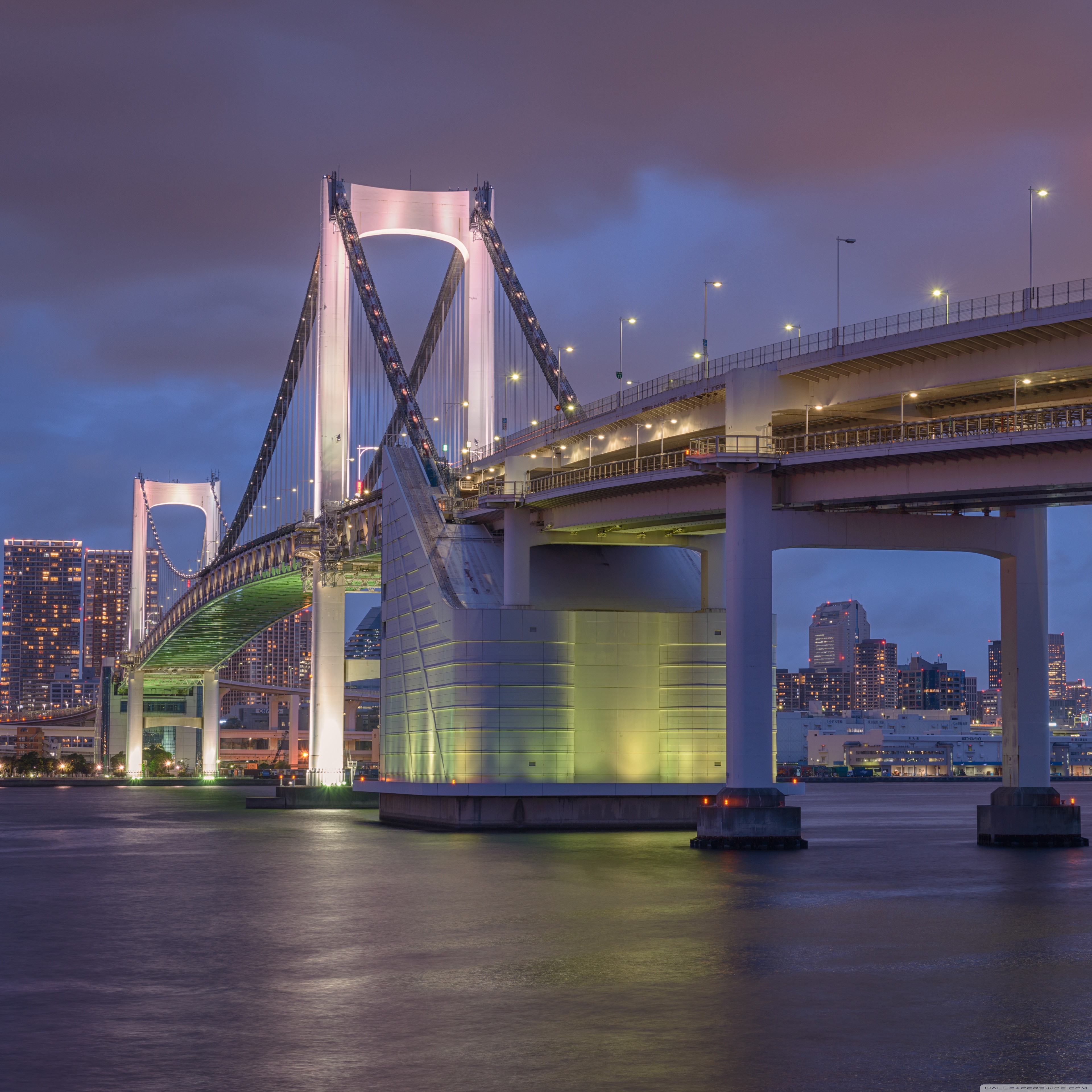 4k ipad wallpaper,bridge,metropolitan area,landmark,cityscape,city