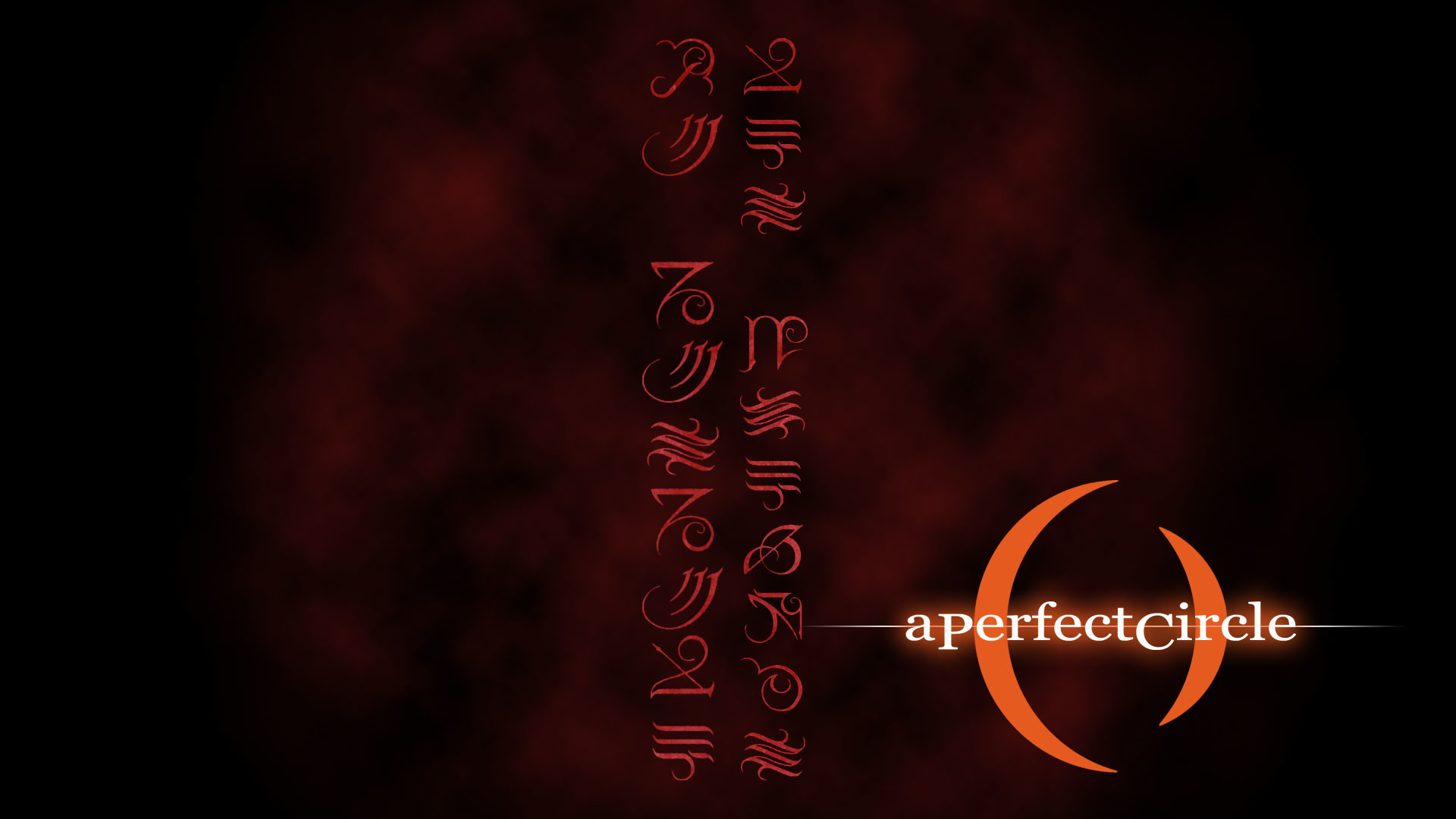 a perfect circle wallpaper,text,font,red,calligraphy,darkness