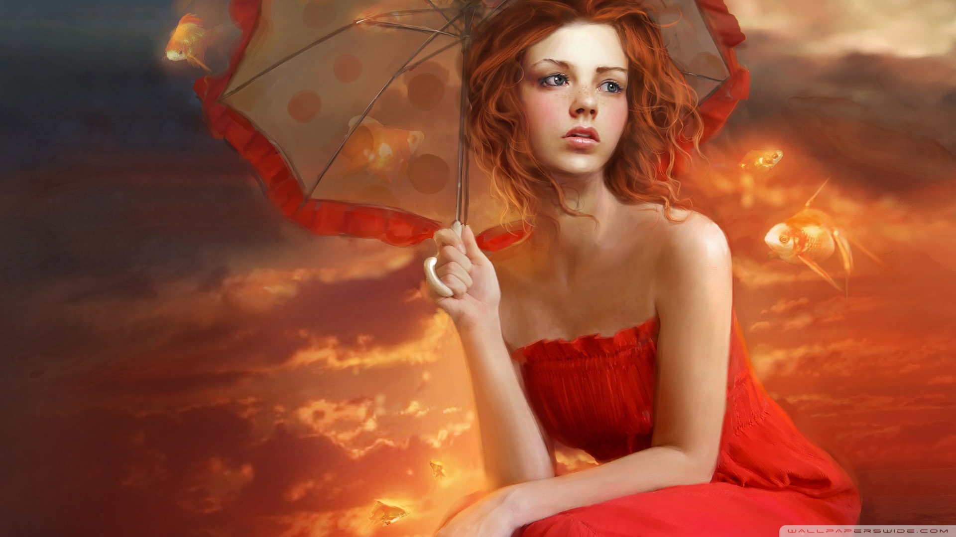 3d hot wallpapers,cg artwork,red,beauty,daydream,photography