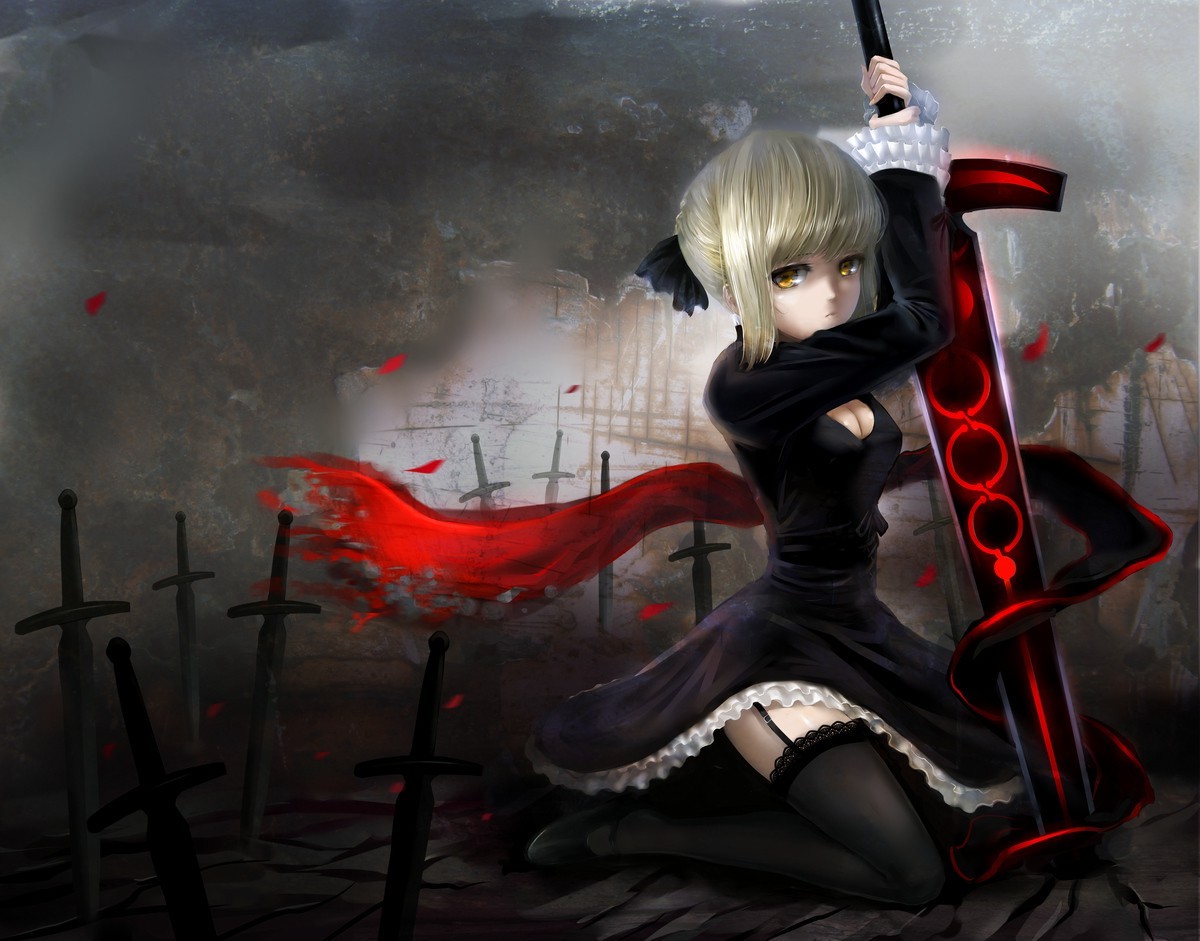 3d hot wallpapers,cg artwork,anime,black hair,long hair,sword