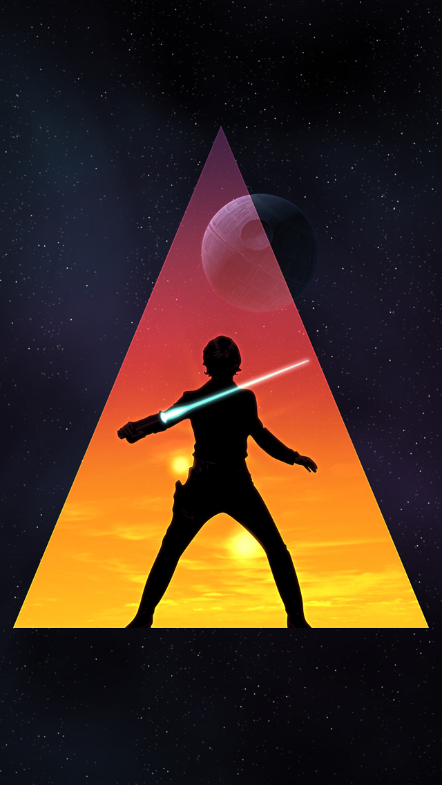 star wars phone wallpaper hd,animation,triangle,illustration,poster,performance