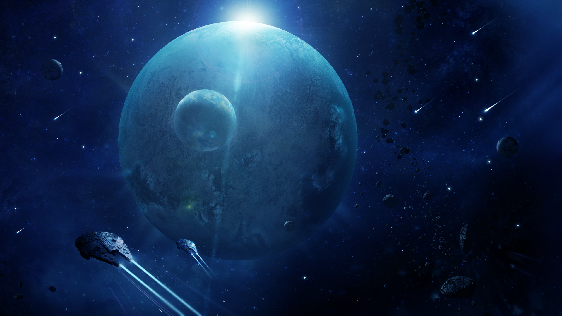 스타 워즈 행성 벽지,대기권 밖,천체,분위기,우주,행성