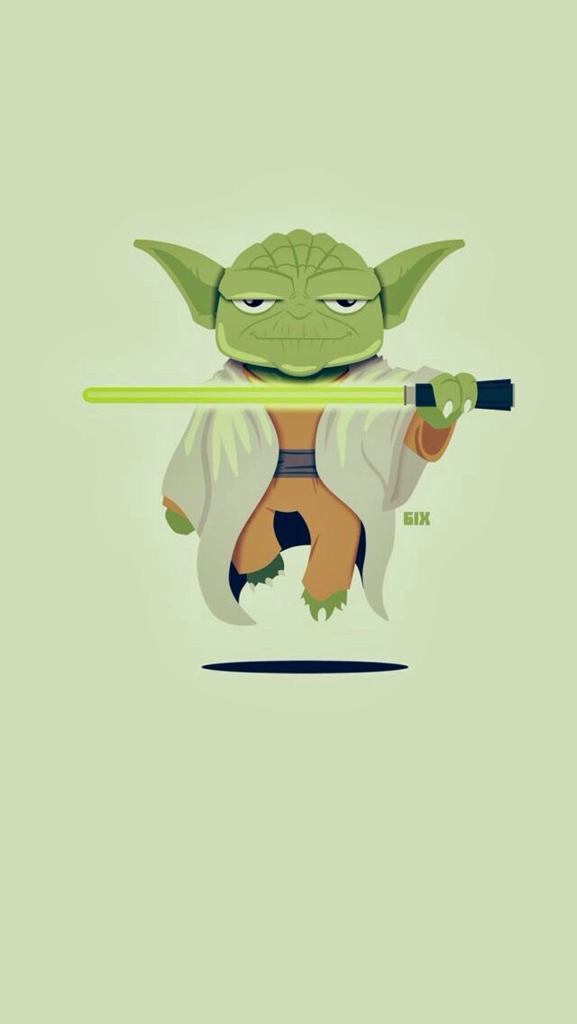 yoda iphone wallpaper,yoda,erfundener charakter,superheld,karikatur,illustration