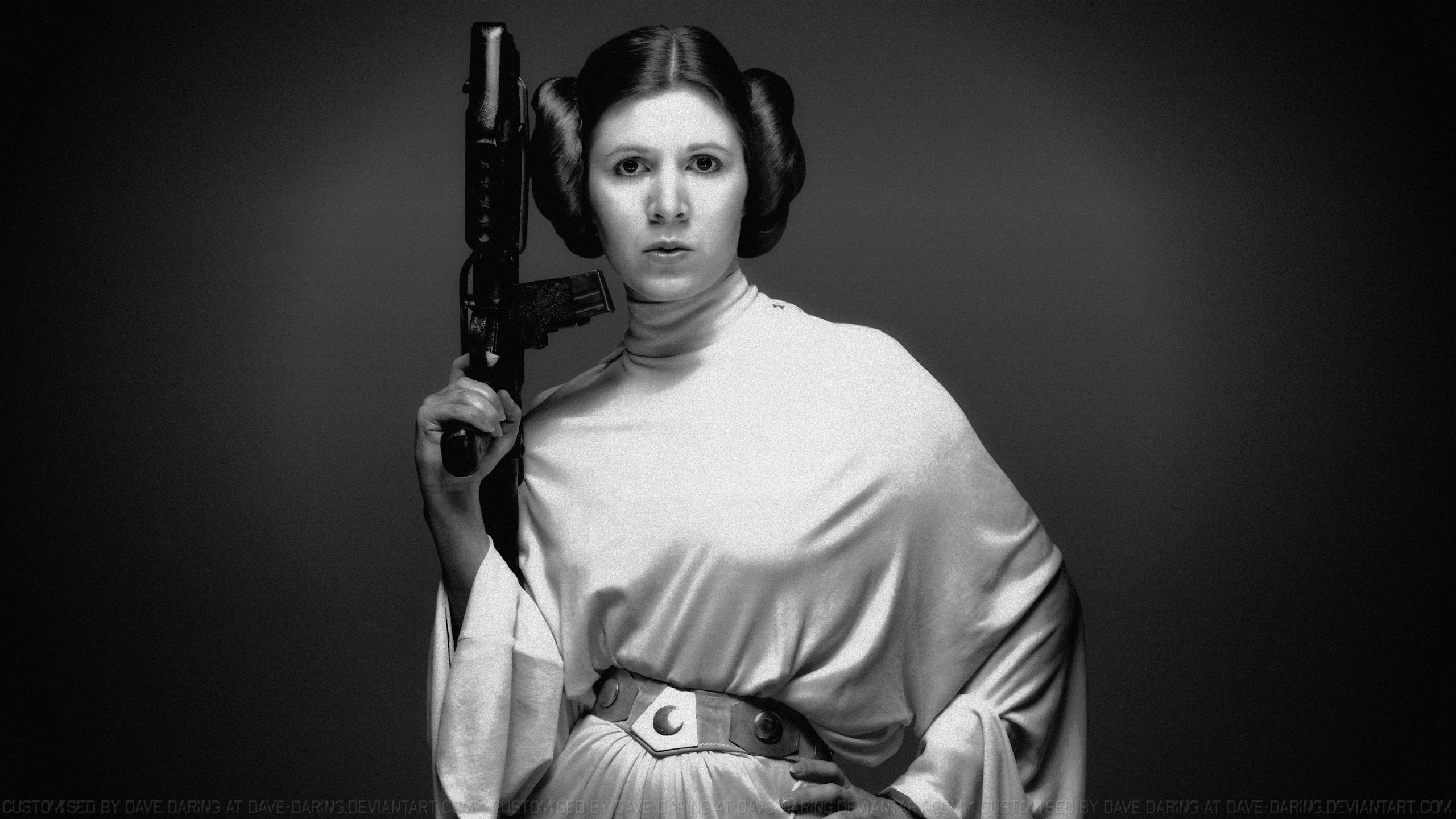 fondo de pantalla de carrie fisher,en blanco y negro,fotografía,princesa leia,fotografía monocroma,retrato