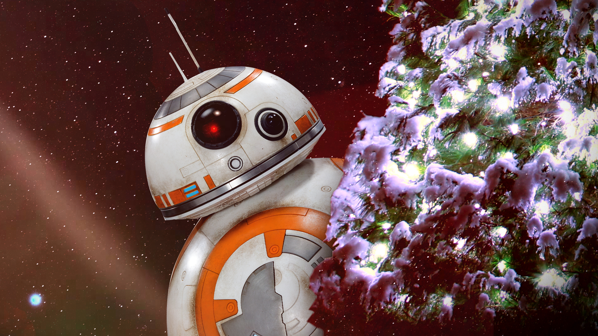 star wars weihnachten wallpaper,weltraum,platz,raumfahrzeug,technologie,fahrzeug