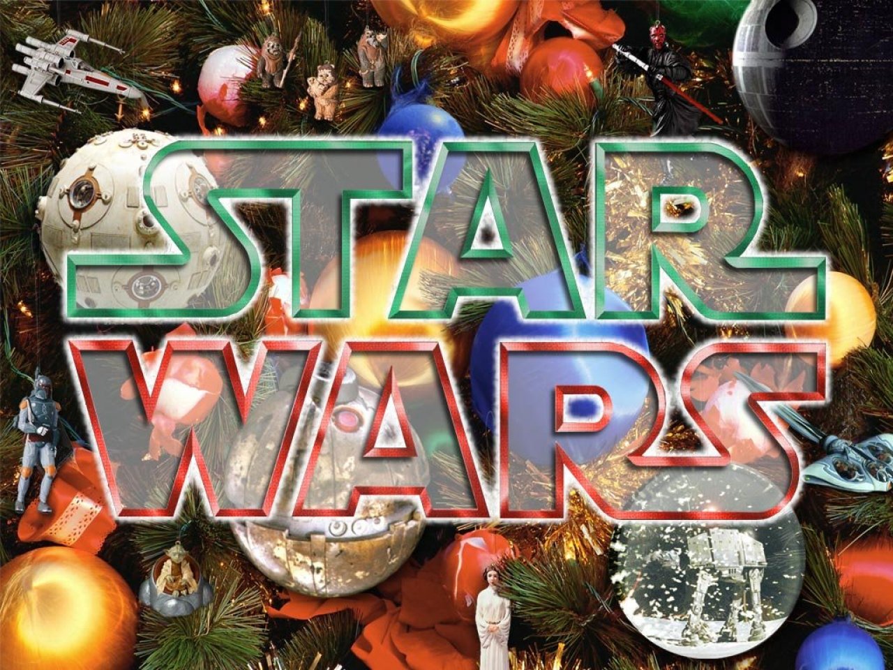 スターウォーズクリスマス壁紙,ゲーム,pcゲーム,木,フォント,出来事