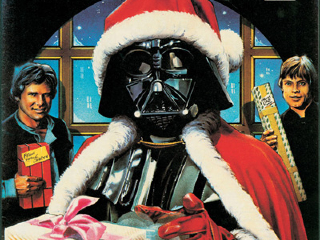 star wars christmas wallpaper,darth vader,fictional character,supervillain,theatrical property,illustration