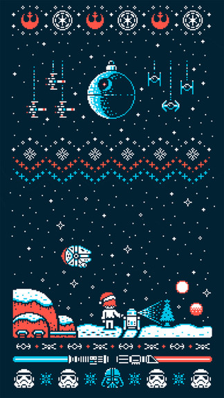 스타 워즈 크리스마스 벽지,본문,폰트,삽화,우주,무늬