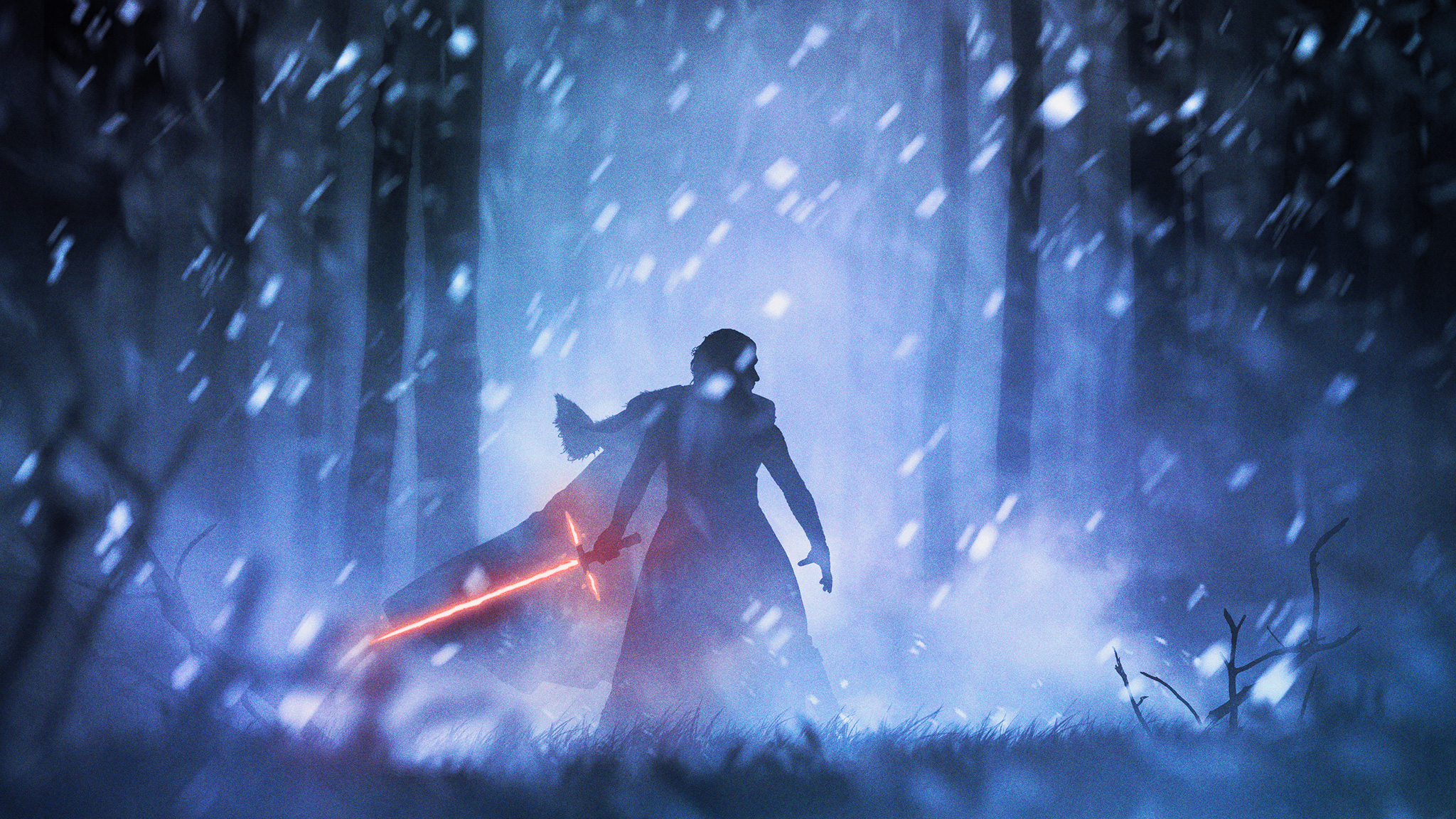 star wars wallpaper hd 1080p,cielo,buio,foresta,albero,cg artwork