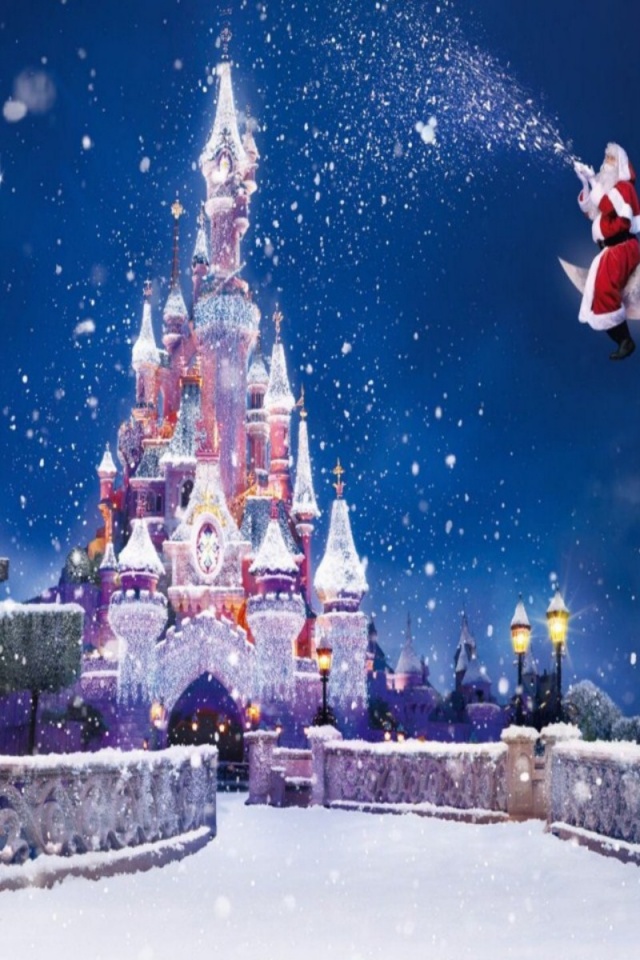 ディズニークリスマス壁紙iphone,クリスマス・イブ,雪,冬,クリスマス,世界