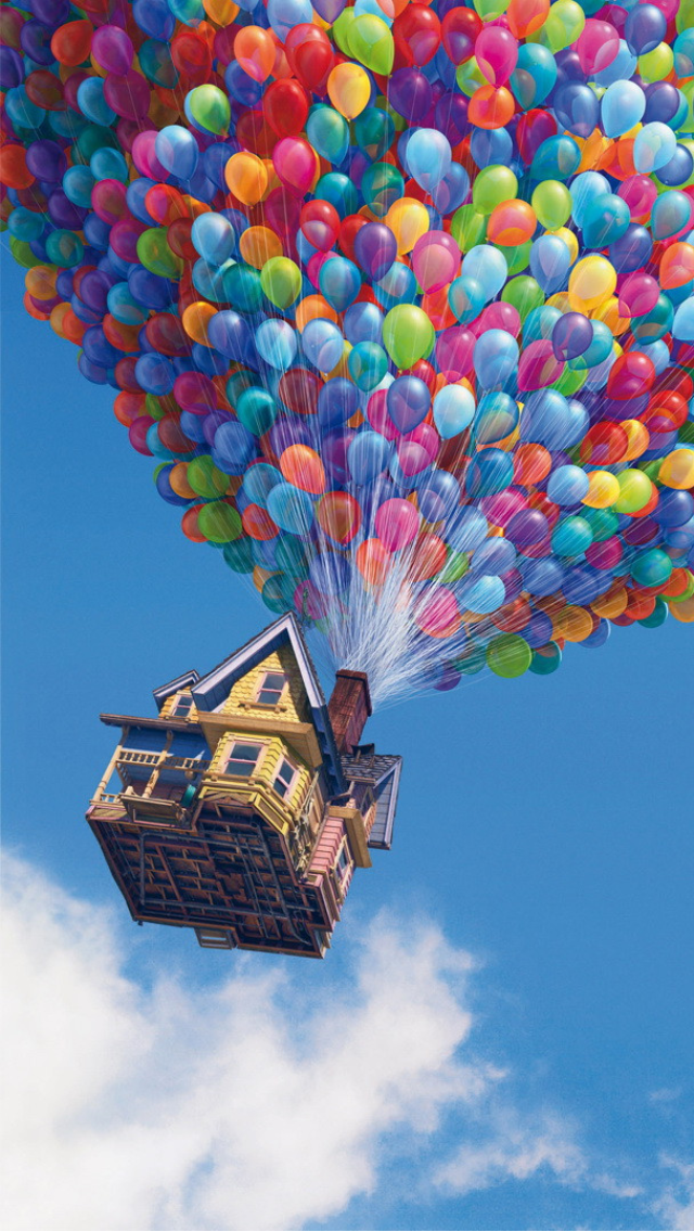 壁紙deディズニー,熱気球,熱気球,バルーン,空,車両