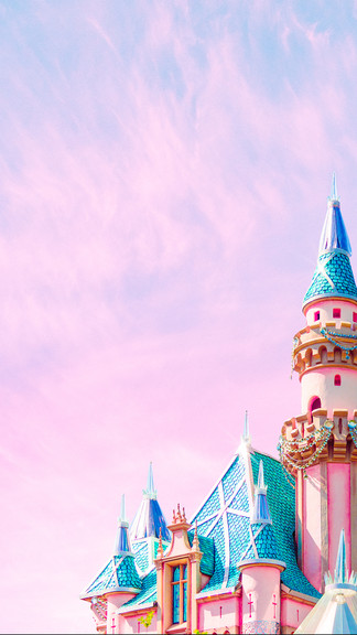 disneyland iphone wallpaper,landmark,pink,amusement park,tourist attraction,sky