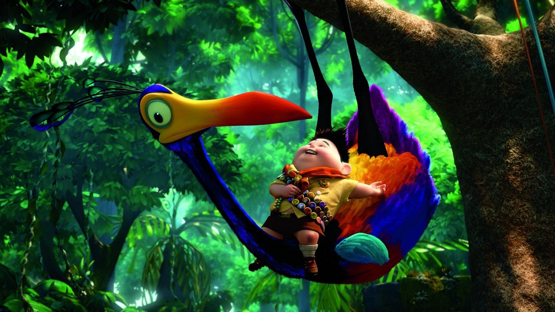 disney pixar wallpaper,animated cartoon,natural environment,jungle,tree,organism