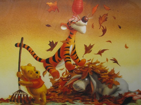 ディズニーの秋の壁紙,陸生動物,アート,図,視覚芸術,架空の人物