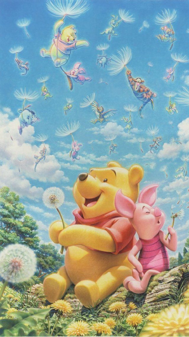 wallpaper disney iphone,cartoon,organism,sky,illustration,fictional character