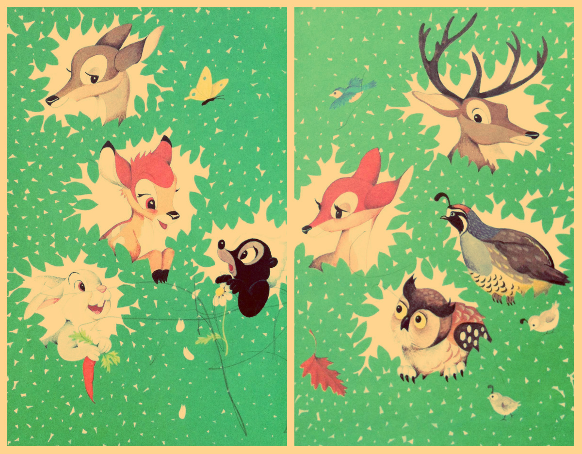 빈티지 디즈니 벽지,잎,삽화,무늬,포장지,야생 동물