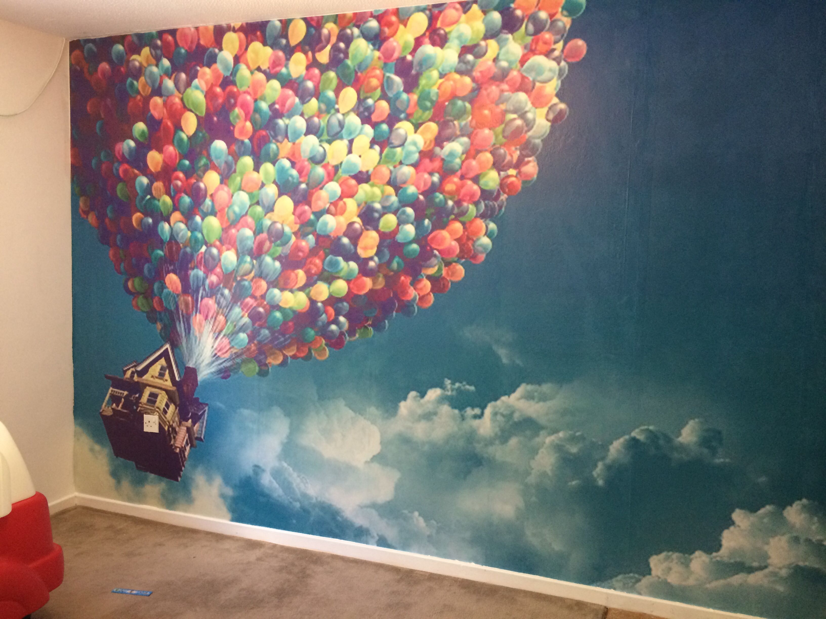 papel pintado temático de disney,cielo,pared,pintura,arte moderno,arte