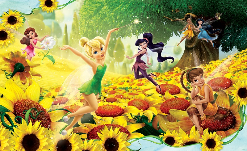 disney wallpaper murals,animated cartoon,cartoon,illustration,sunflower,art