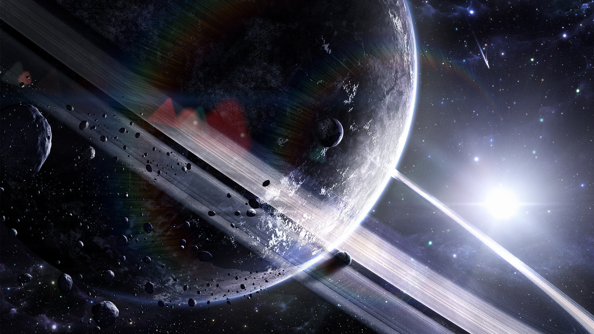 wallpaper 1366x768 3d,outer space,space,universe,astronomical object,sky
