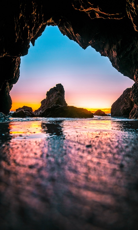480x800 hd wallpapers samsung,nature,natural landscape,sky,formation,sea cave