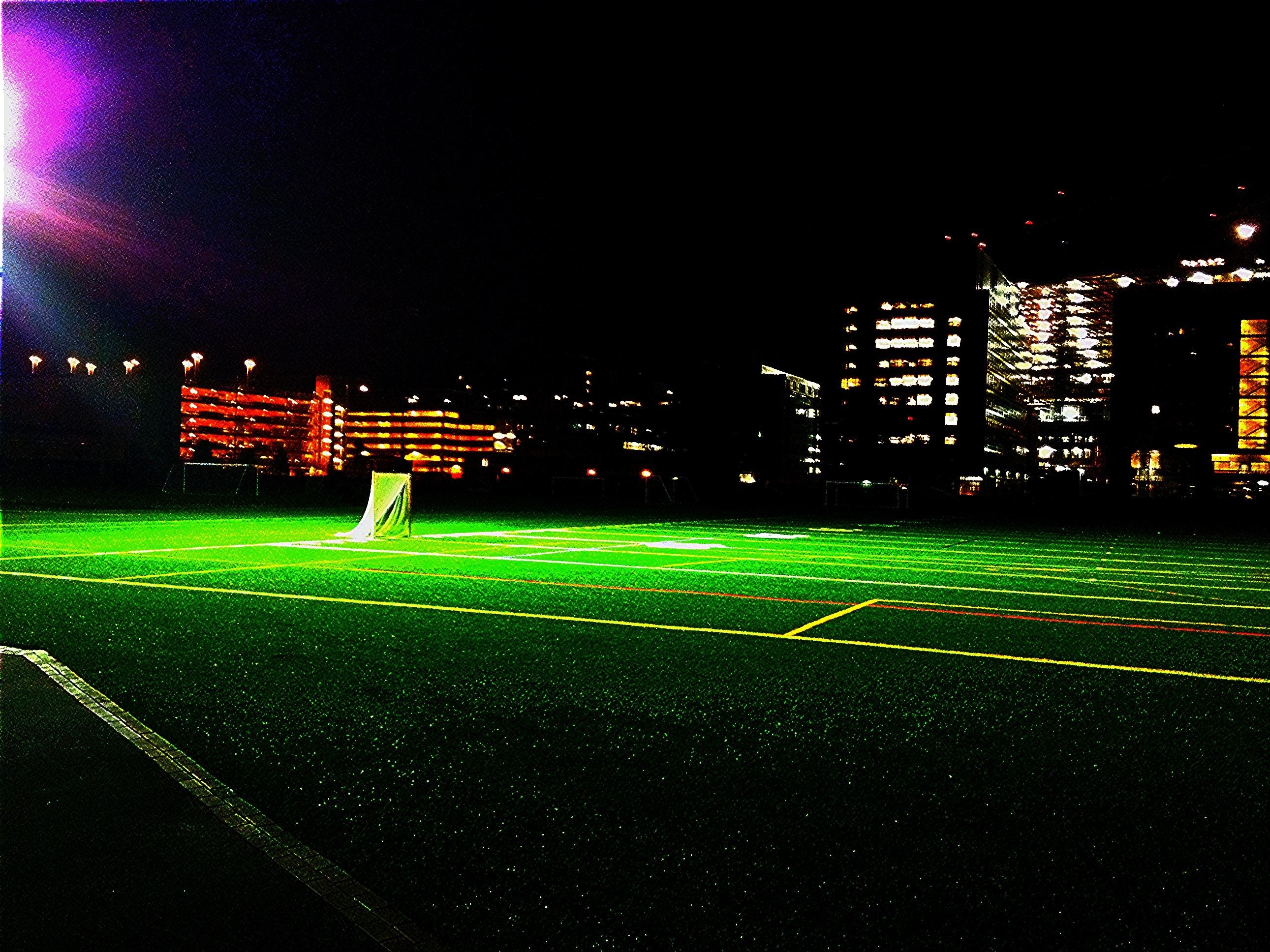 lacrosse wallpaper,night,sport venue,green,light,sky