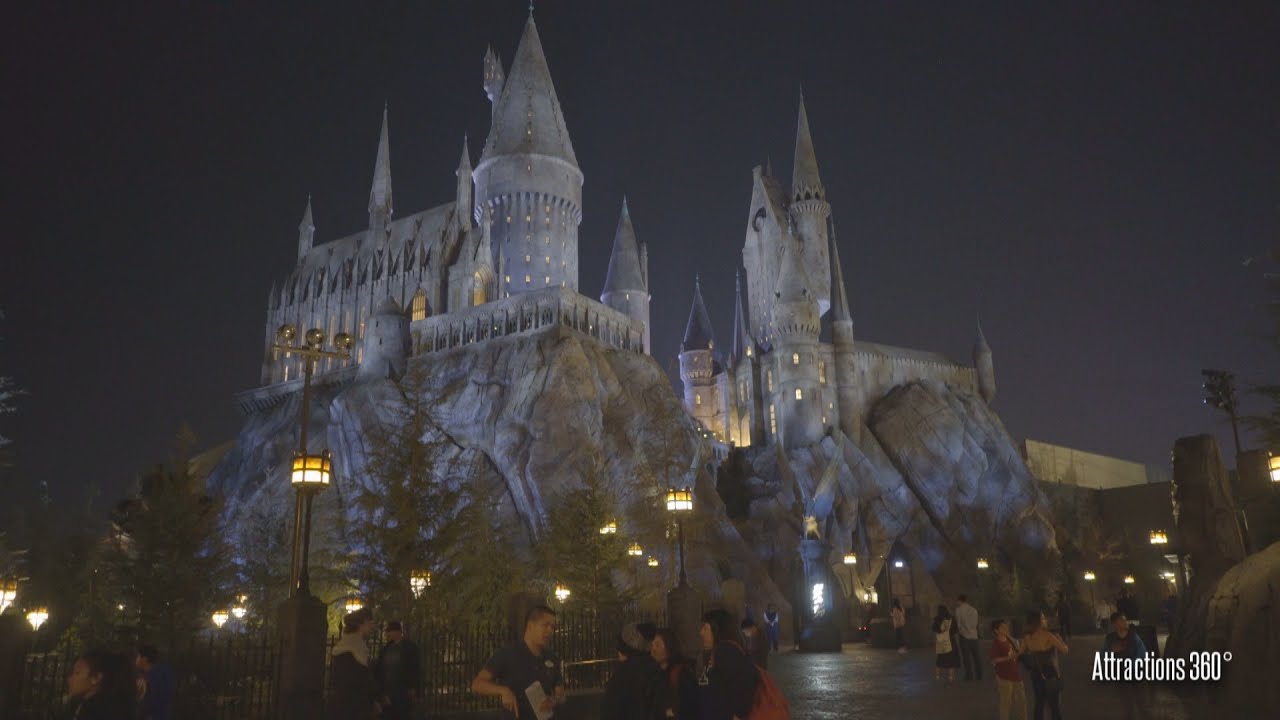 fondo de pantalla en vivo de hogwarts,aguja,noche,arquitectura,edificio,campanario