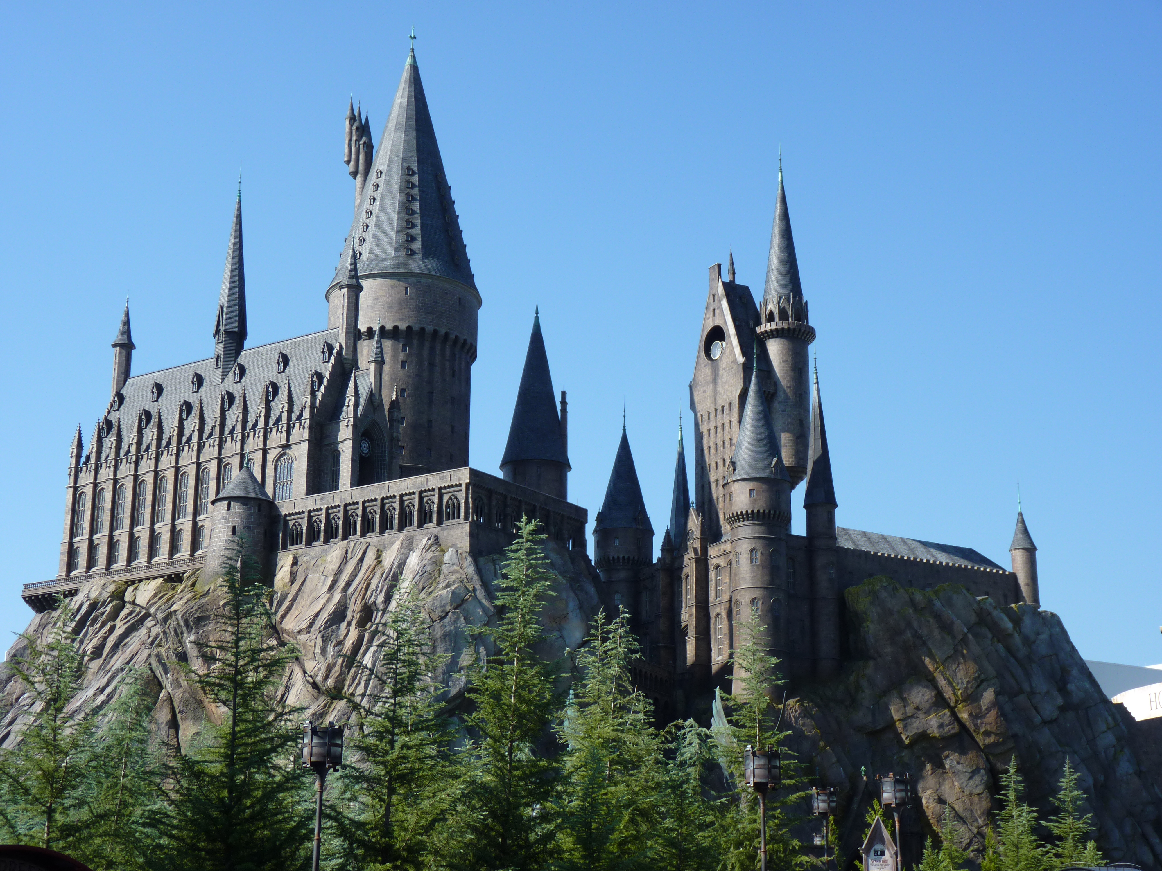 hogwarts desktop wallpaper,spire,landmark,medieval architecture,steeple,architecture