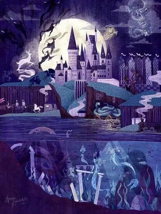 harry potter fan art fond d'écran,violet,art,conception graphique,illustration,architecture