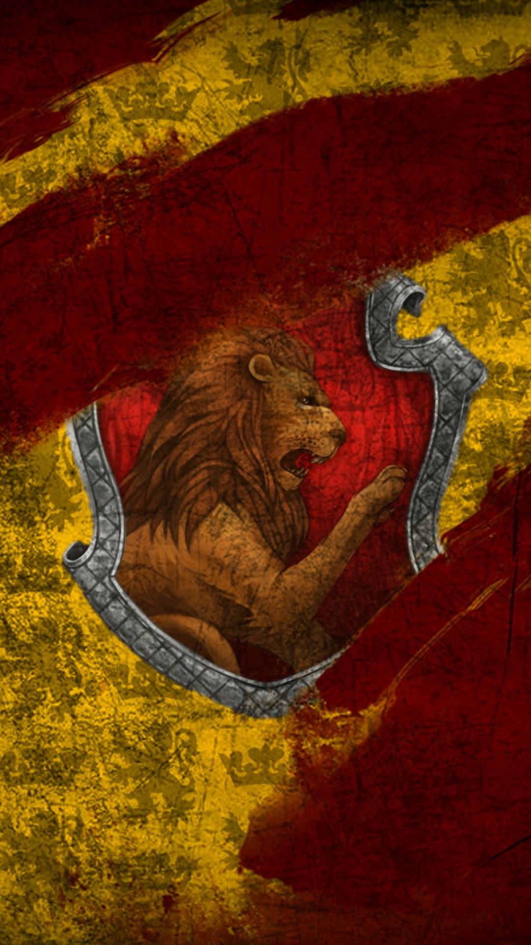 harry potter gryffindor tapete,löwe,mythologie,kunst,gemälde,illustration