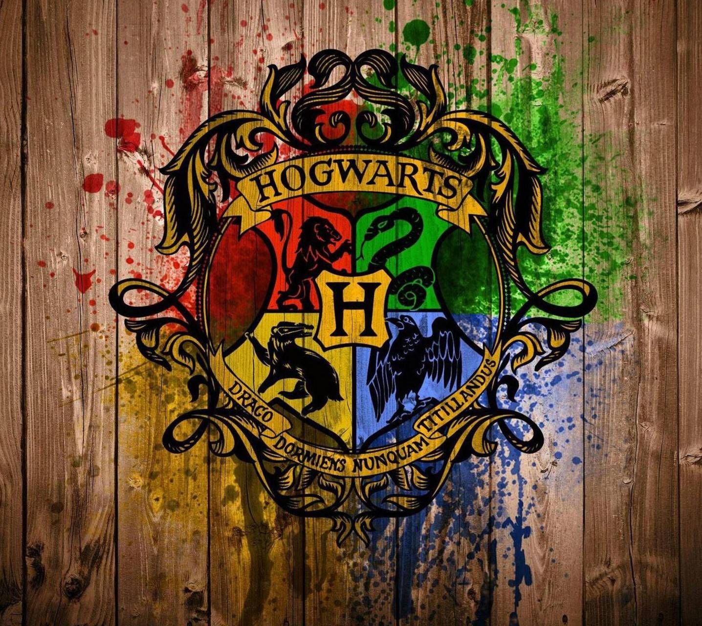 hogwarts logo wallpaper,text,font,graphic design,art,logo