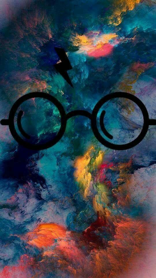 harry potter tapete android,blau,himmel,gemälde,brille,bildende kunst