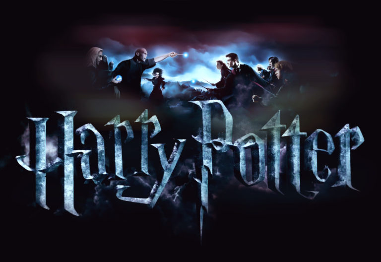 3d harry potter wallpaper,text,font,darkness,movie,logo