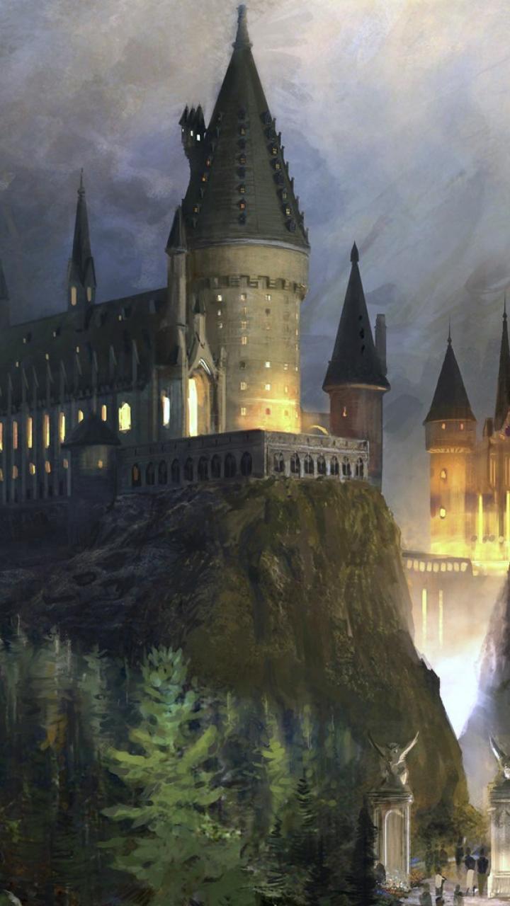 hogwarts iphone wallpaper,landmark,castle,medieval architecture,architecture,water castle