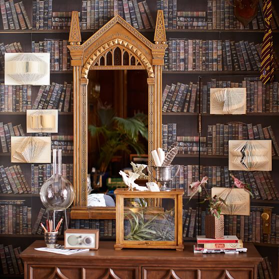 harry potter wallpaper roll,shelving,furniture,shelf,room,bookcase