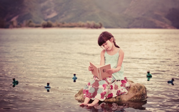 niña leyendo libro fondos de pantalla,belleza,rosado,contento,verano,fotografía