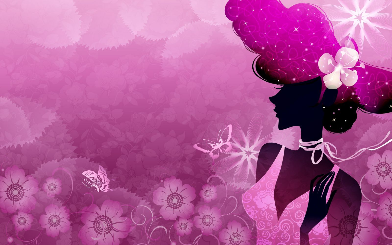 girly desktop wallpaper,pink,purple,violet,magenta,flower