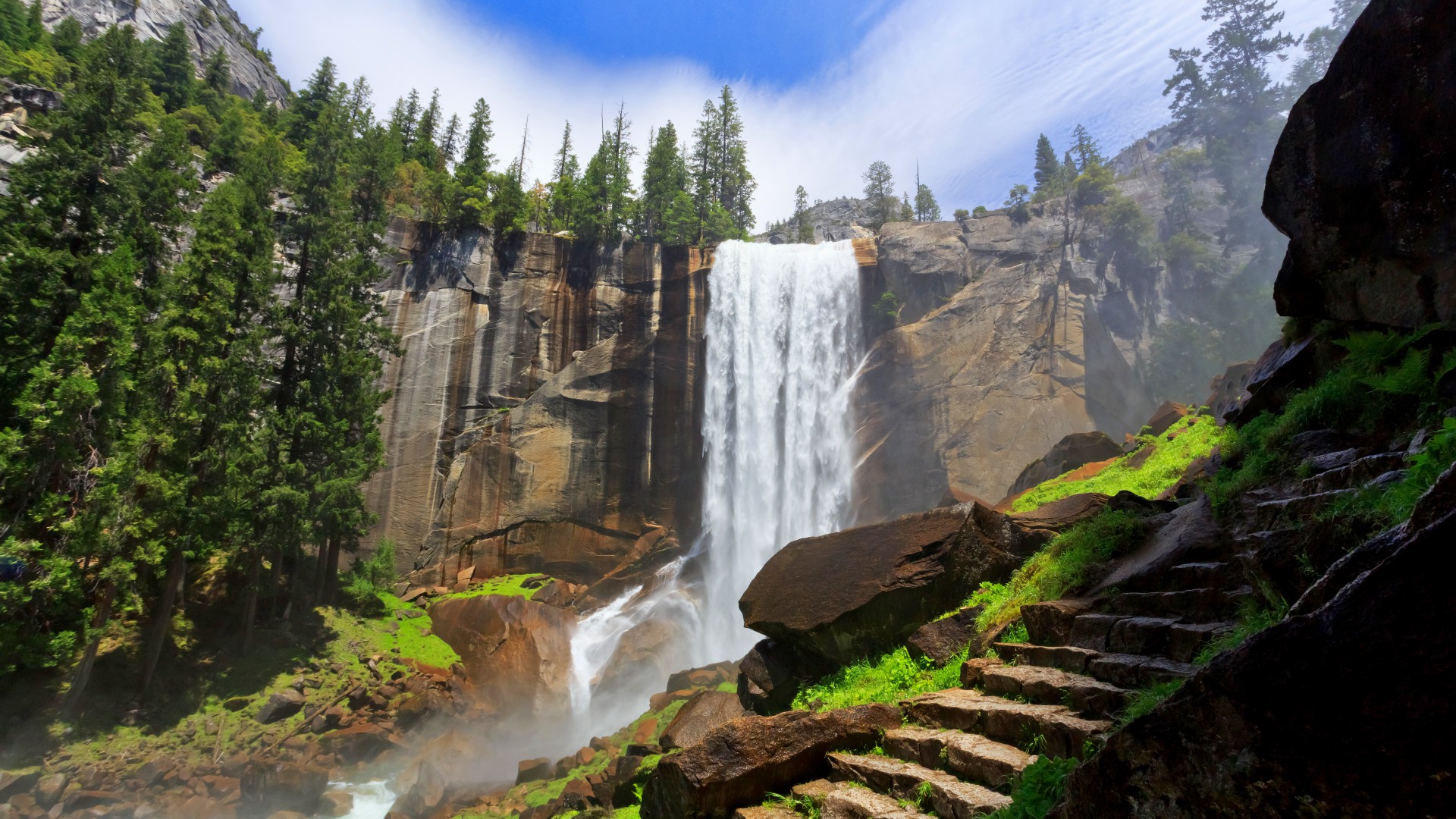 fond d'écran yosemite hd,cascade,paysage naturel,la nature,plan d'eau,ressources en eau