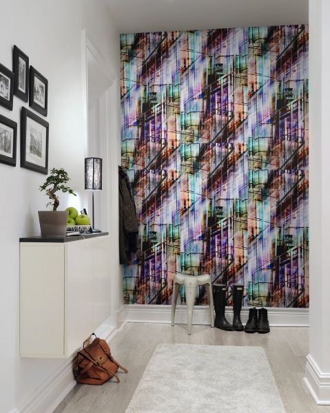 funky wallpaper for walls,tile,interior design,room,purple,wall