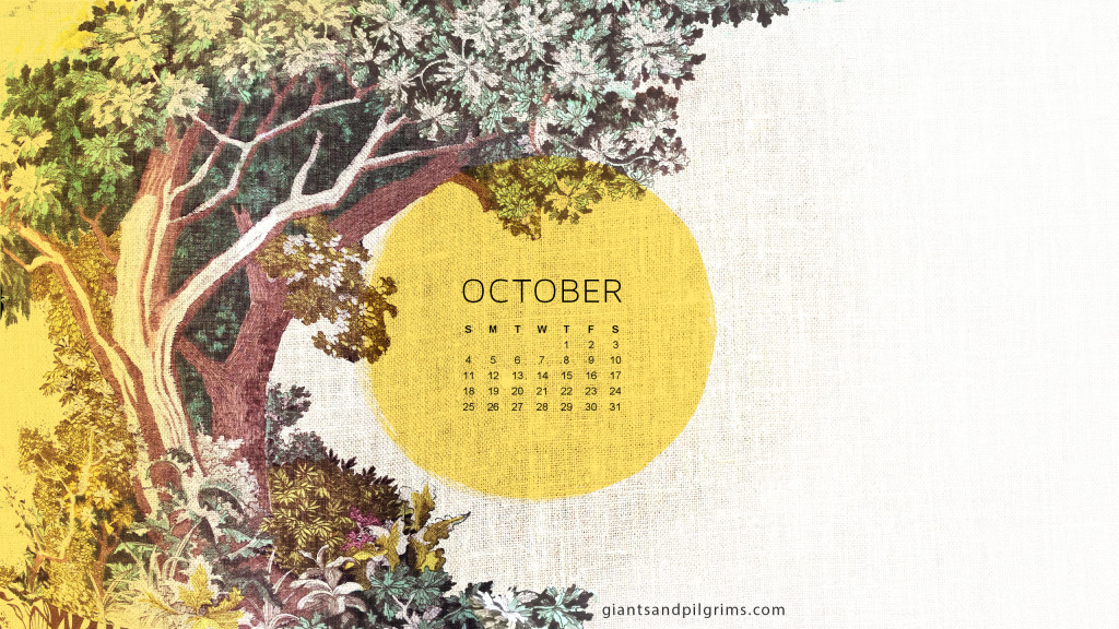 fond d'écran calendrier octobre,texte,arbre,plante,illustration,monde