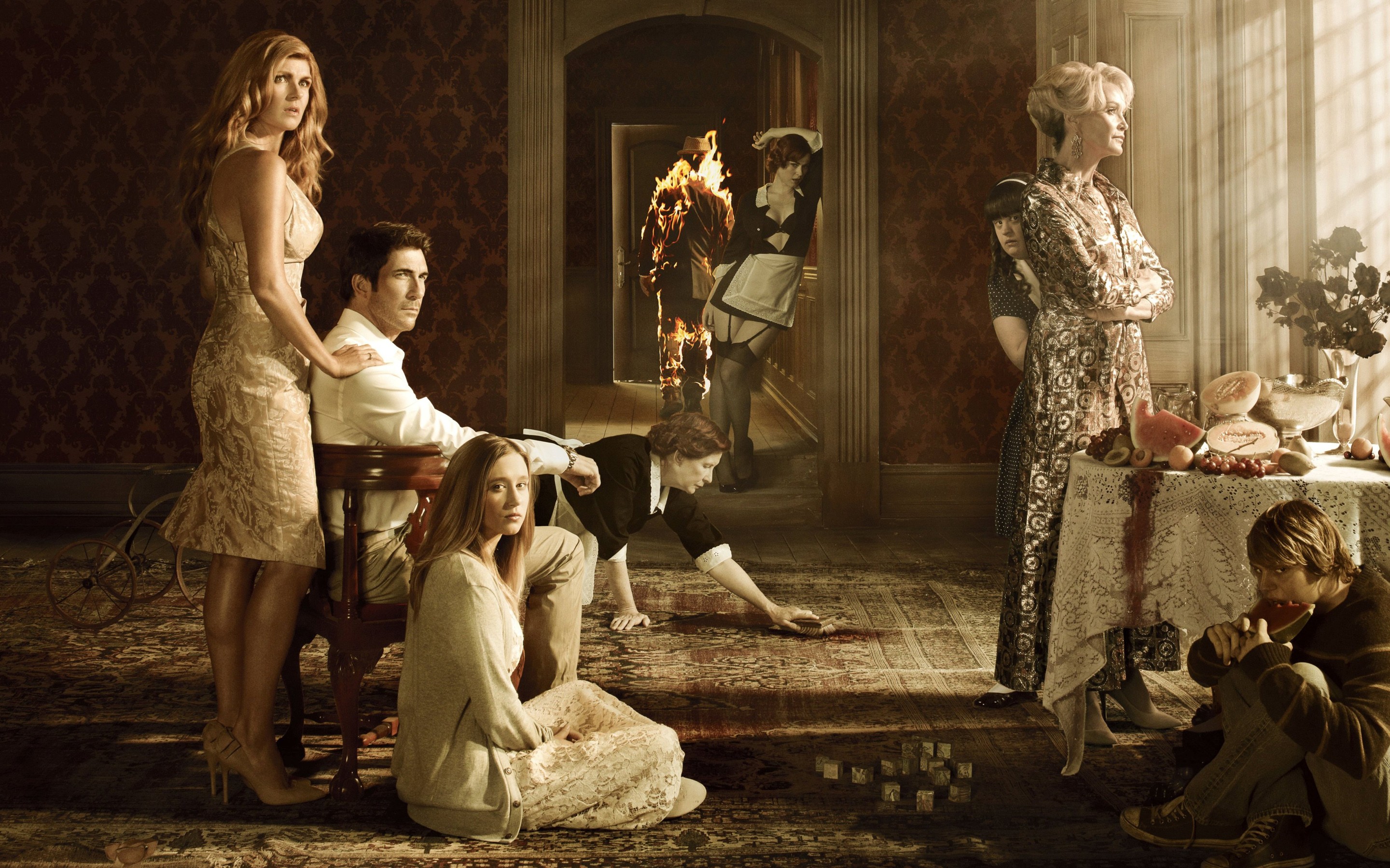 wallpaper american horror story,musical,child,adaptation,scene,photography